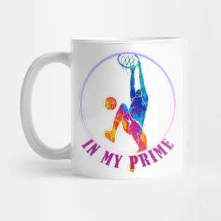 colour full basketball in my prime Mug